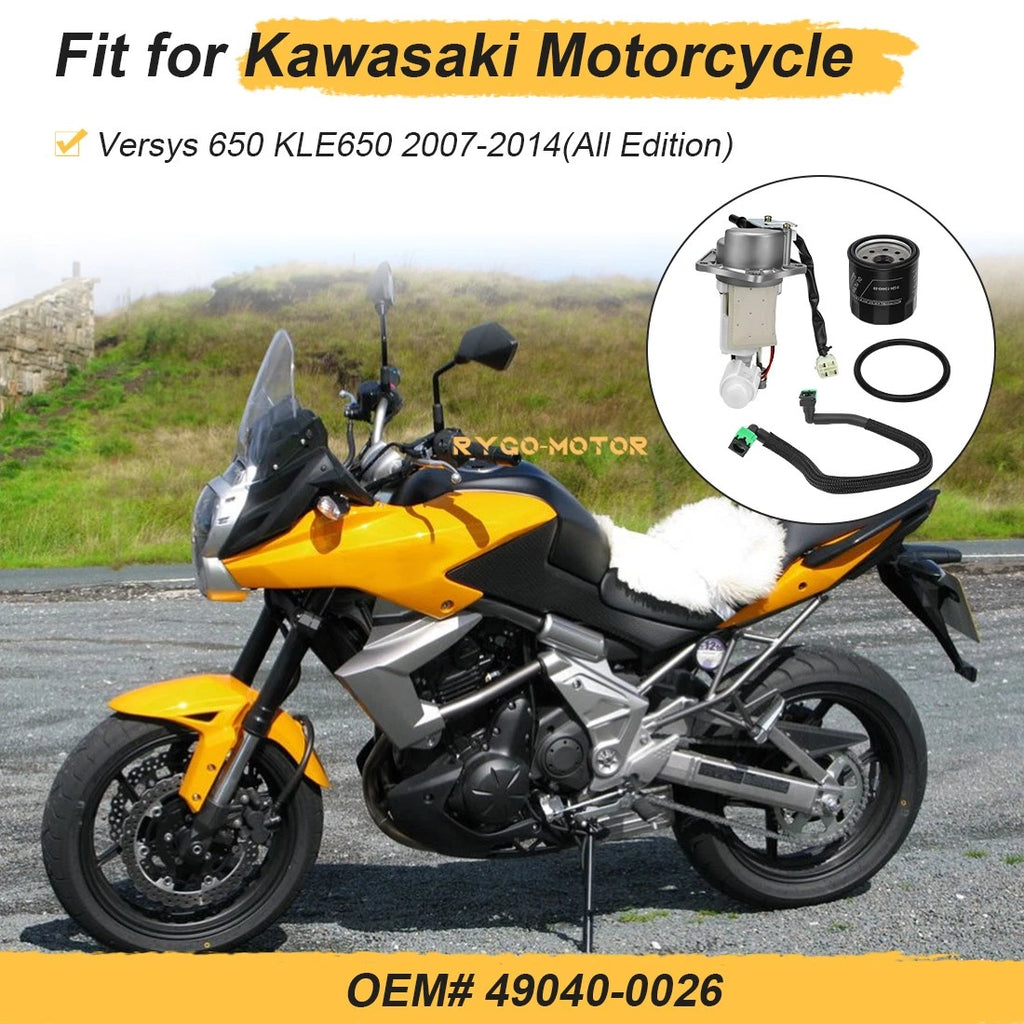 Fuel Pump & Hose & Oil Filter Kit for Kawasaki Versys 650 (2007–2014)