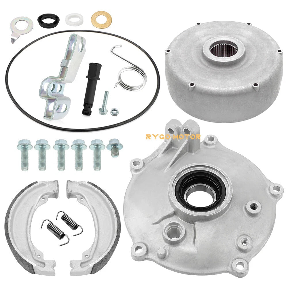 Rear Brake Drum Hub Plate Cover Shoes Bearing Seal for Honda Recon 250 (1997–2023)