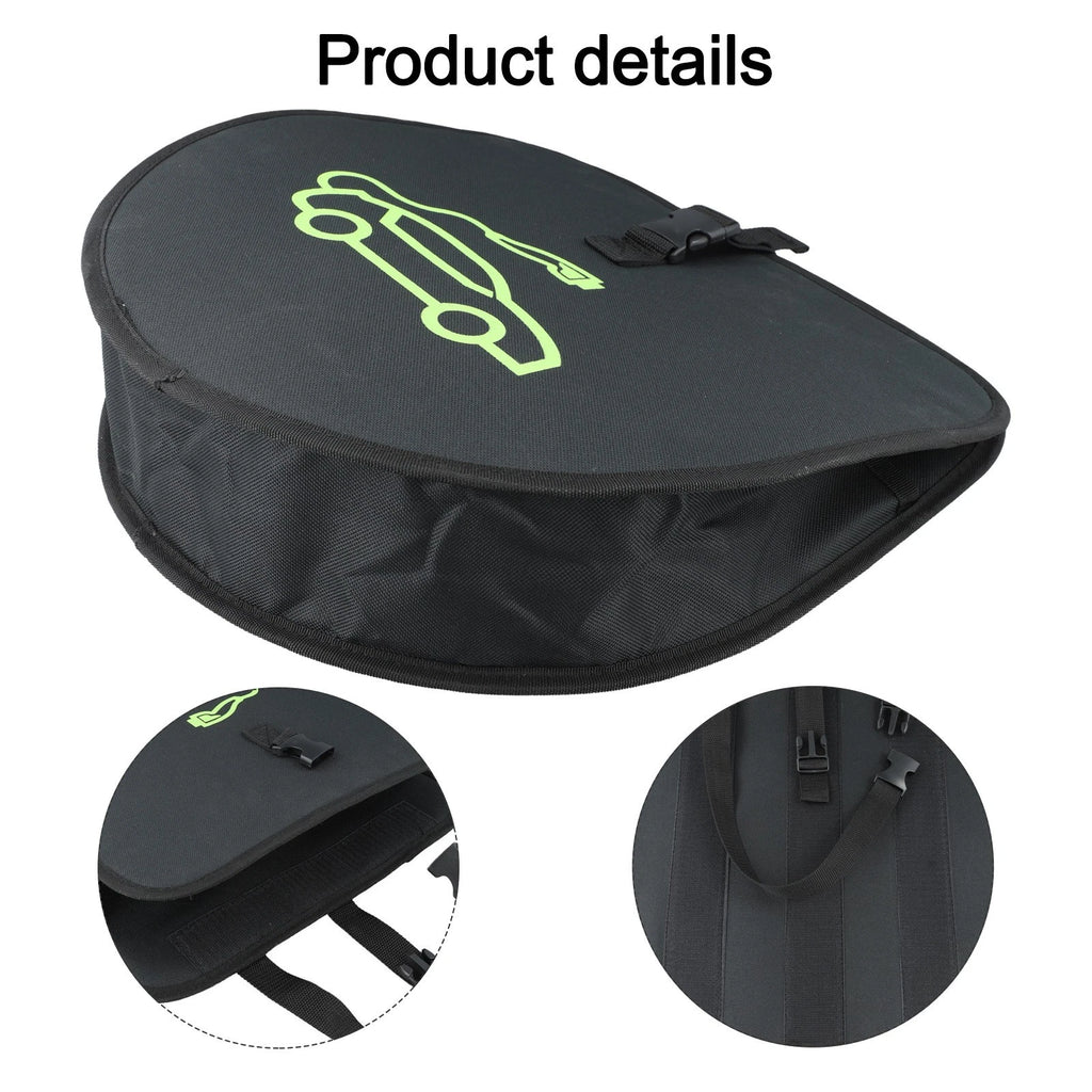 Electric Vehicle Charging Line Storage Bag for EVs (Black)