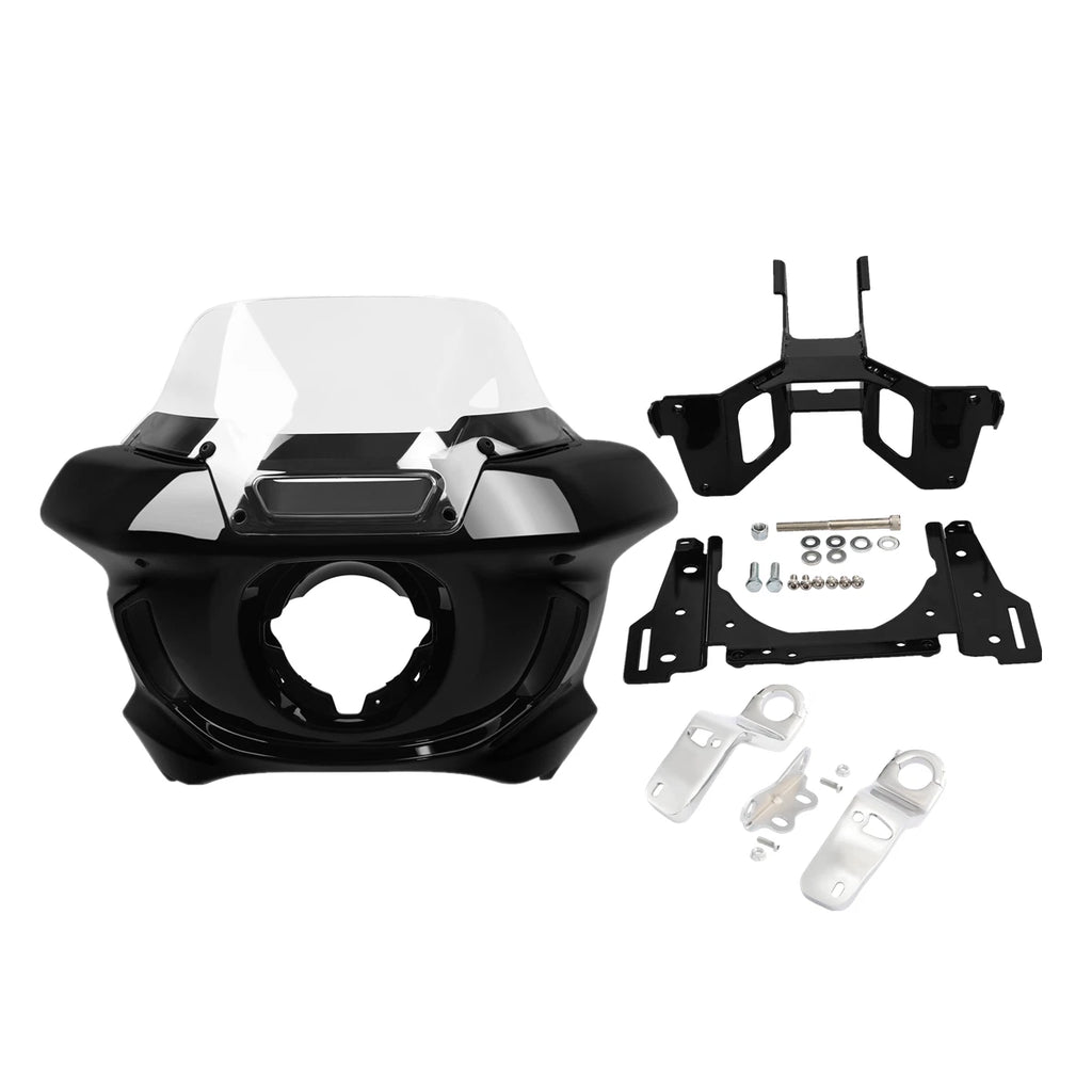 Headlight Fairing Windshield Bracket for Harley Low Rider ST (2022–2025) Black