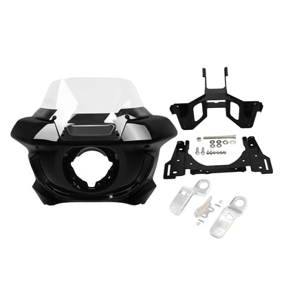 Headlight Fairing Windshield Bracket for Harley Low Rider ST (2022–2025) Black