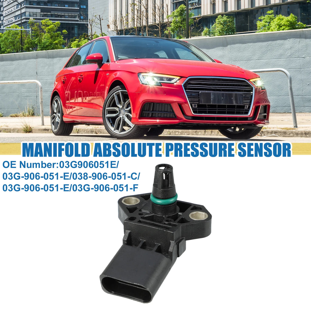 Manifold Absolute Pressure Sensor for Audi A3 (03G906051E, 03G-906-051-E)