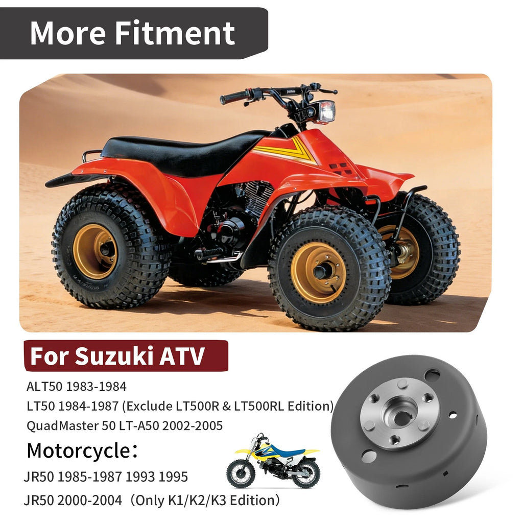 Flywheel Rotor for Suzuki QuadMaster 50 LT-A50 LTA50 (2002–2005)