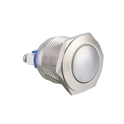 Momentary Switch for Automotive Applications - Waterproof Silver Stainless Steel