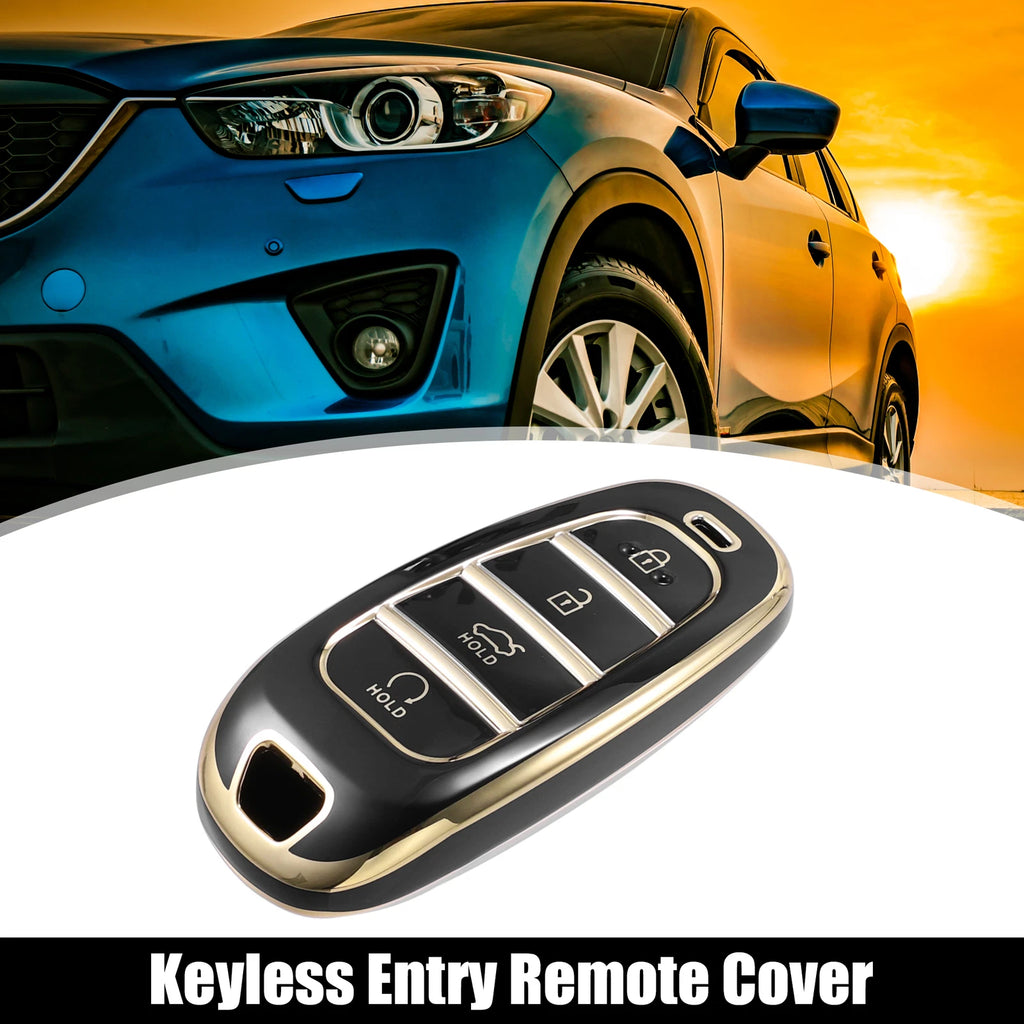 4 Button Keyless Entry Remote Cover for Hyundai Tucson Black (2016–2021)