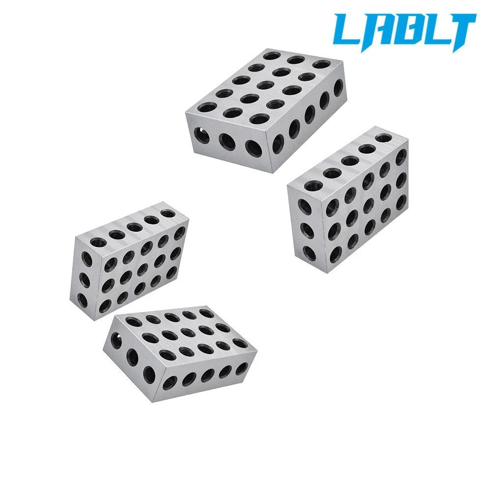 Matched Pair 2-4-6 Blocks for Machinist Precision (23 Holes, .0002")