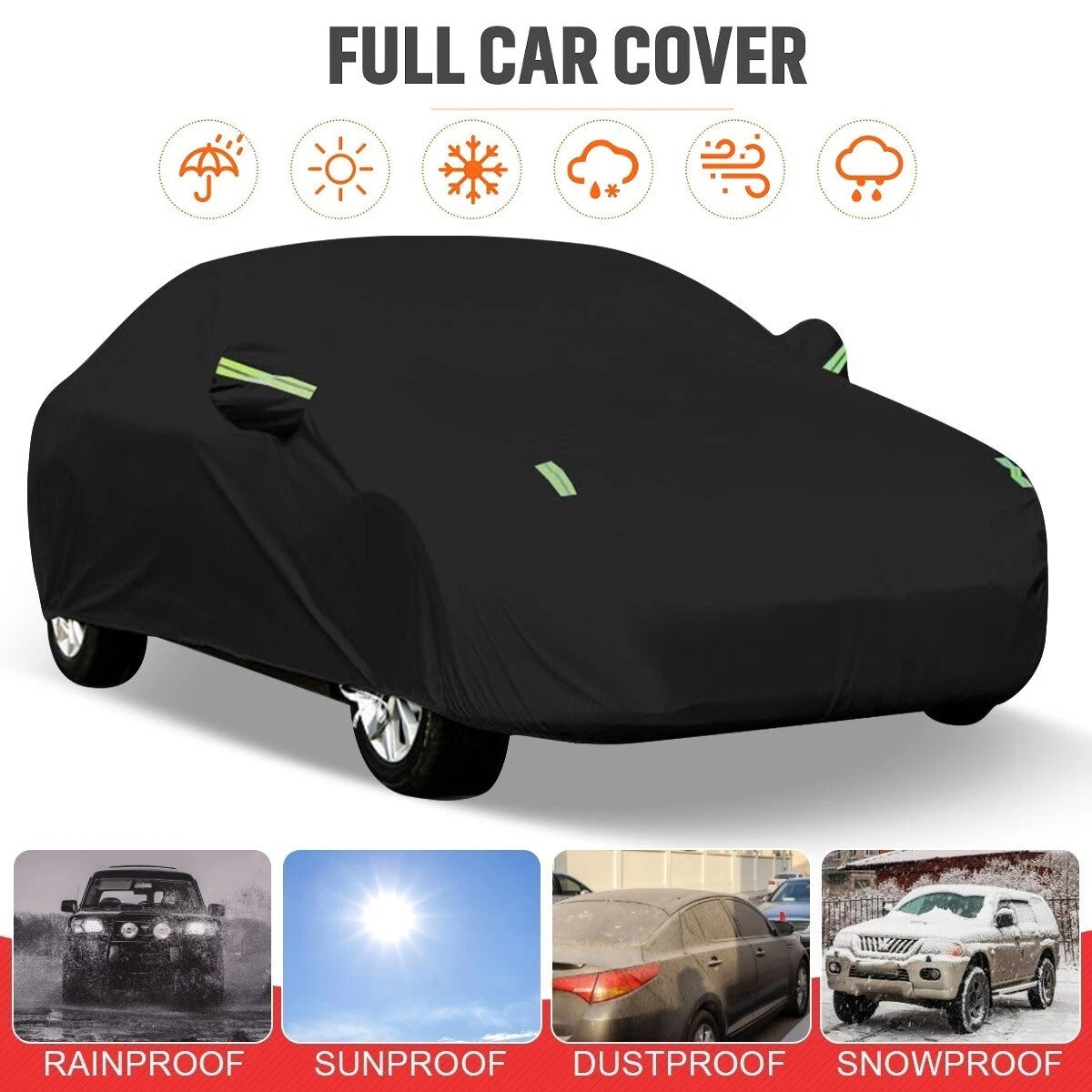 Full Car Cover for Honda Civic Sedan (2016–2023) - UV Protection, Waterproof