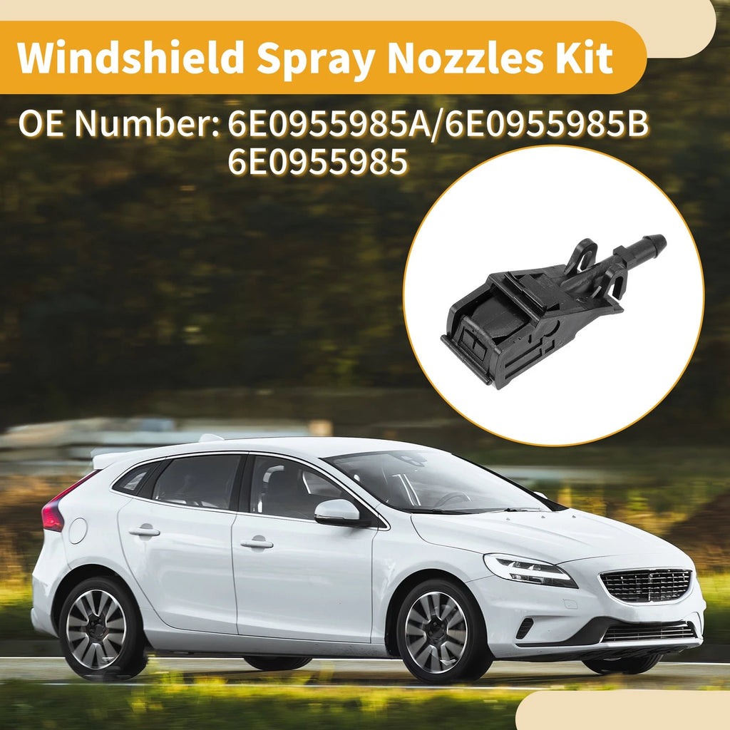 Windshield Washer Nozzle Kit Replacement for Volkswagen Polo Hatchback (2010–2017)