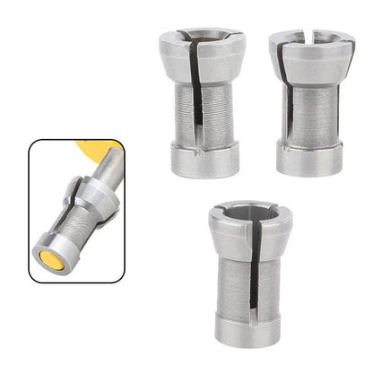 3X Router Bit Collet Chuck for Router and Engraving Machines (6, 6, 35, 8mm)