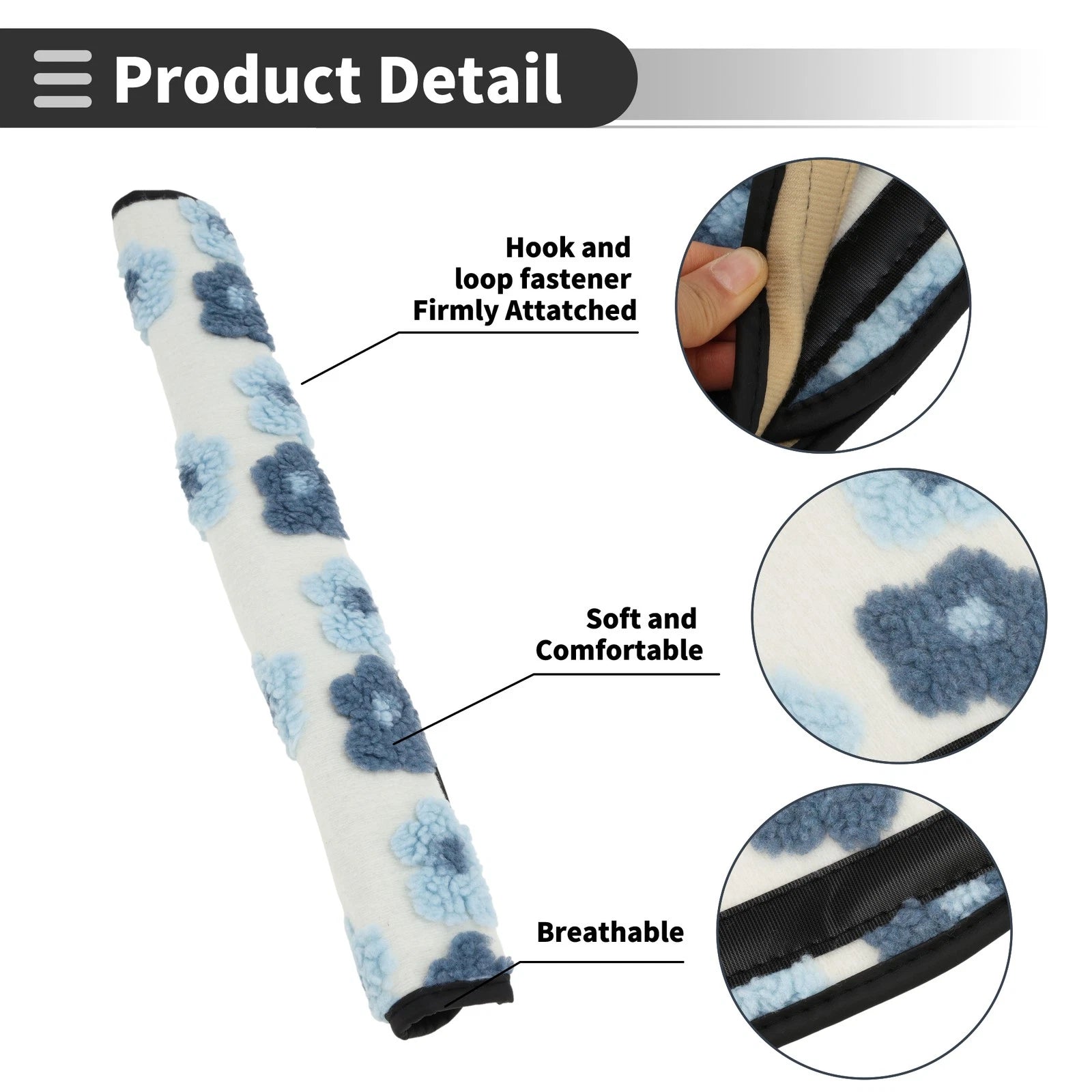 Seat Belt Cover Pad for Universal Fit (50cm)