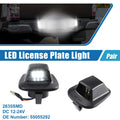 White LED License Plate Light Assembly Replacement for Dodge Dakota (2005–2011)