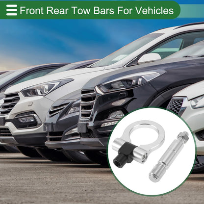 Tow Hook for Mazda RX8 (2003–2008) 11mm Aluminum Alloy Silver Tone