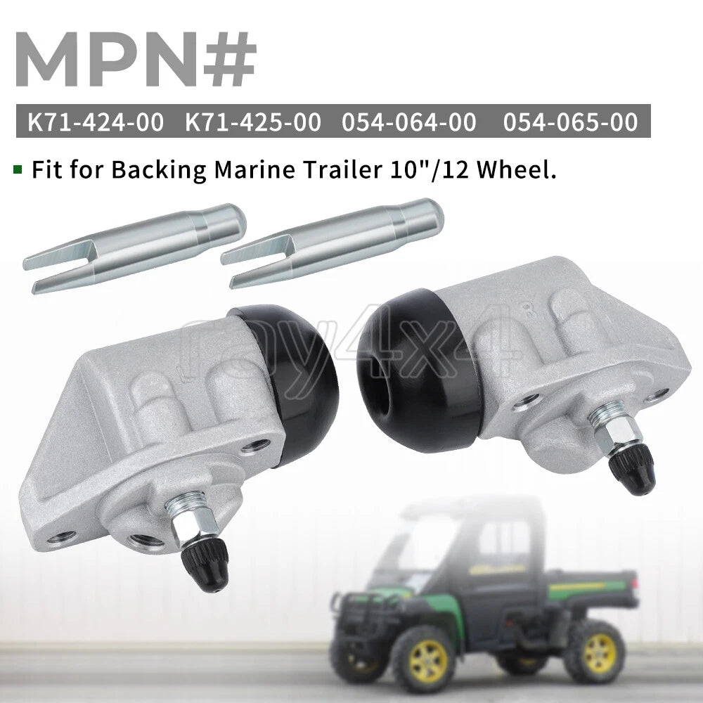 2x Hydraulic Uni-Servo Cylinders for Marine Trailer Brake (10"/12")