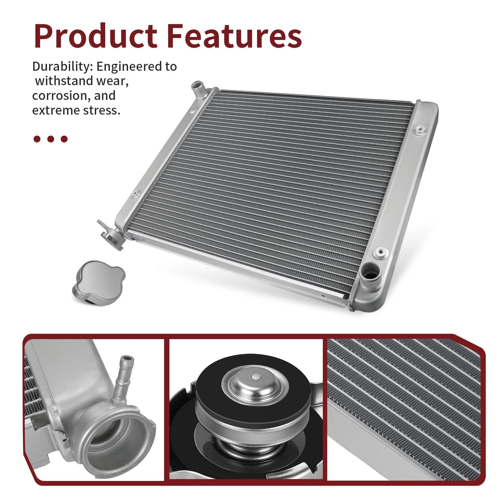 High Performance Radiator for Polaris Ranger RZR 570 900 1000 Crew XP (2013–2025)