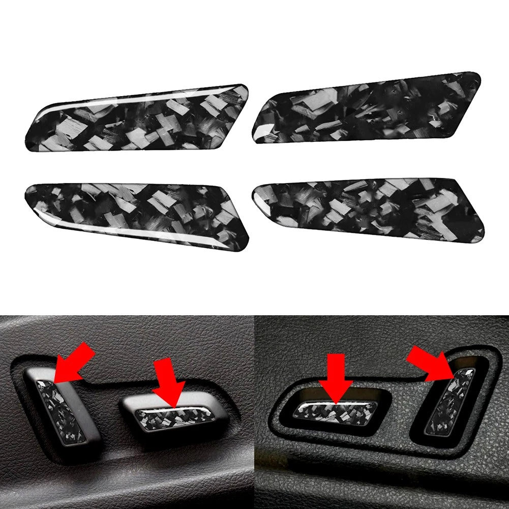 4x Seat Adjustment Knob Button Cover Trim For Audi A4 B9 A5 S4 RS4