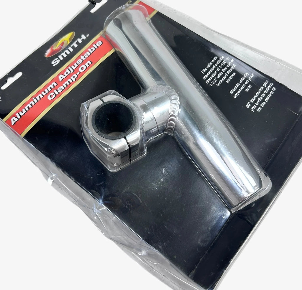 Aluminum Adjustable Clamp-On Rod Holder Mount for Smith 53772