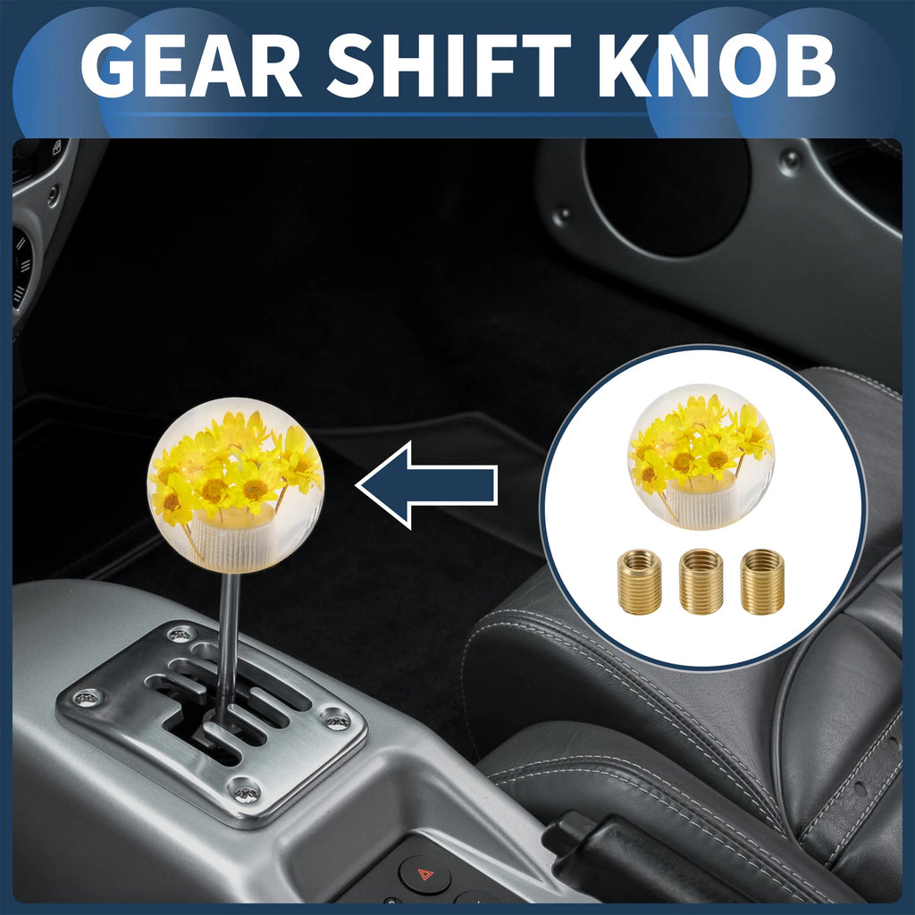 Shift Knob Set with 3 Adapters for Universal Fit (Automatic/Manual)