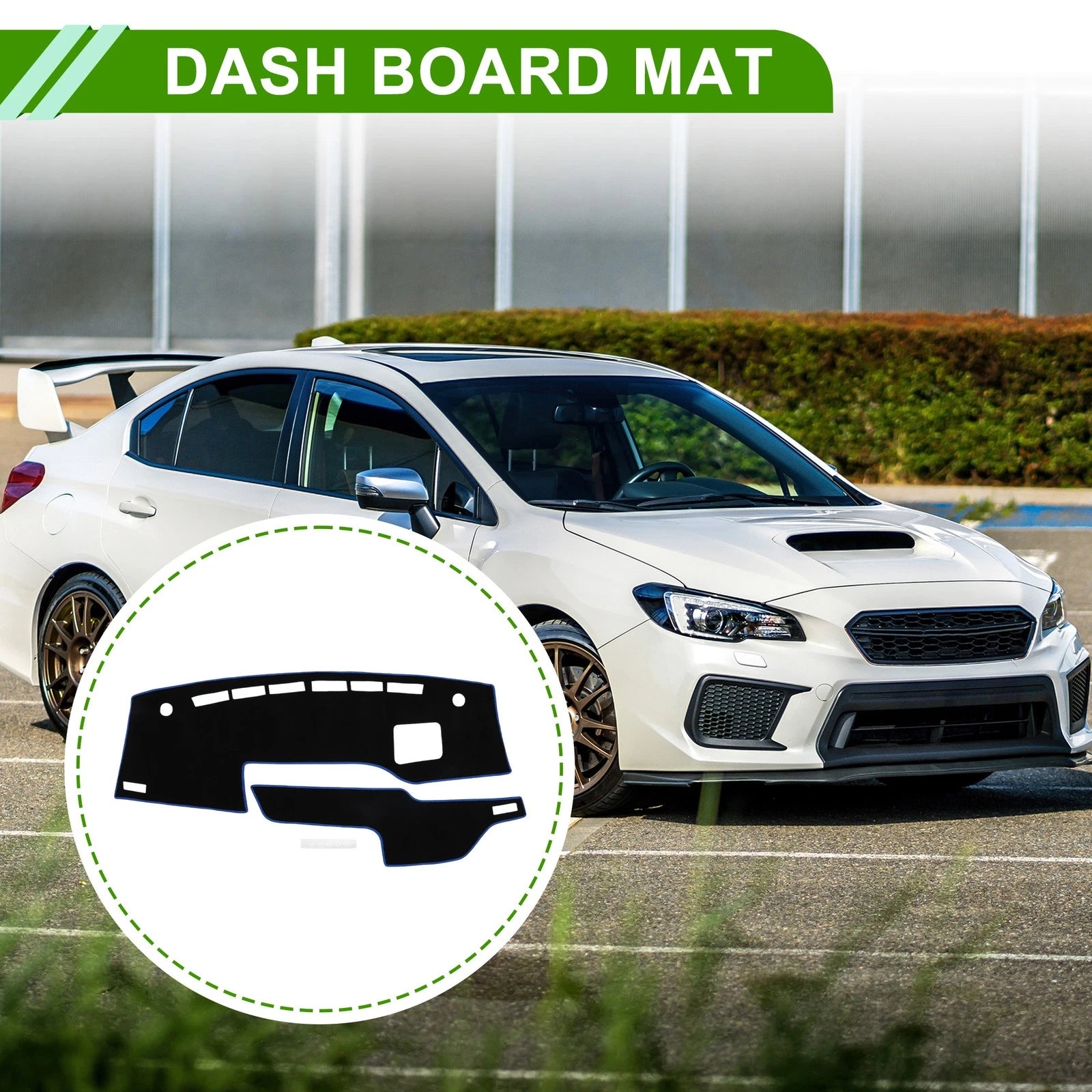 Dashboard Dash Cover Mat for Suzuki Solio (2021–2024) Black Blue Set