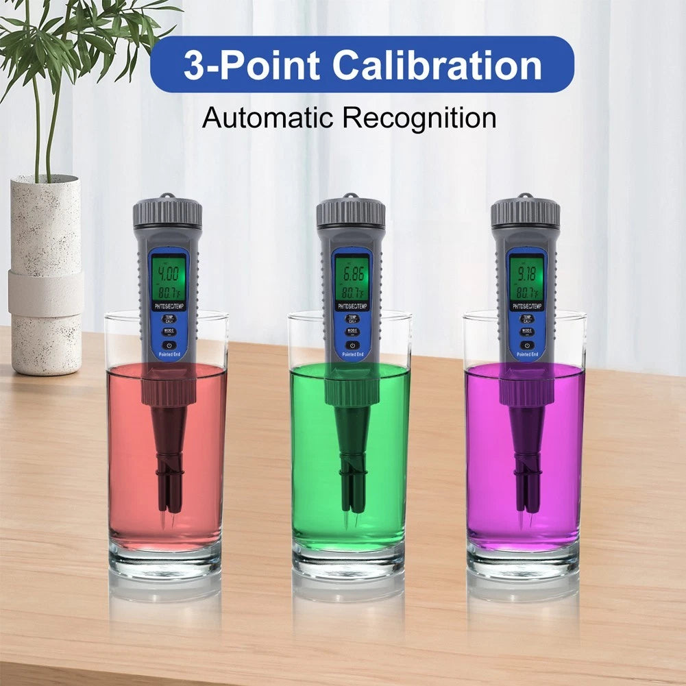4-in-1 Portable Food Analyzer for pH, Conductivity, Temperature Measurement