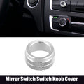 Auto Mirror Switch Knob Cover Decoration Replacement for Toyota Silver Tone (—)