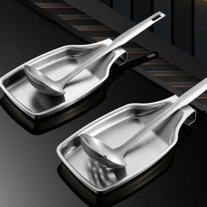 Stainless Steel Spoon Rest for Cooking Tools (20.5 cm x 10 cm)