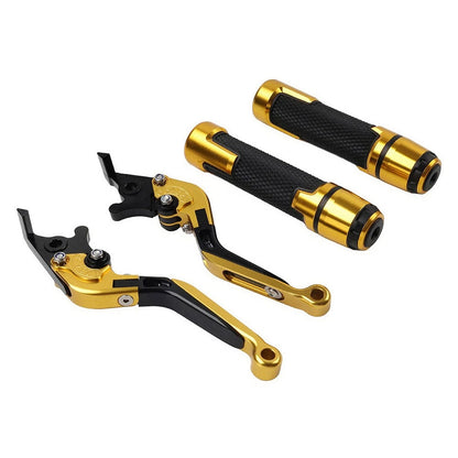Folding Extendable Brake Clutch Levers for Kawasaki ZX636R (2003–2006) Gold