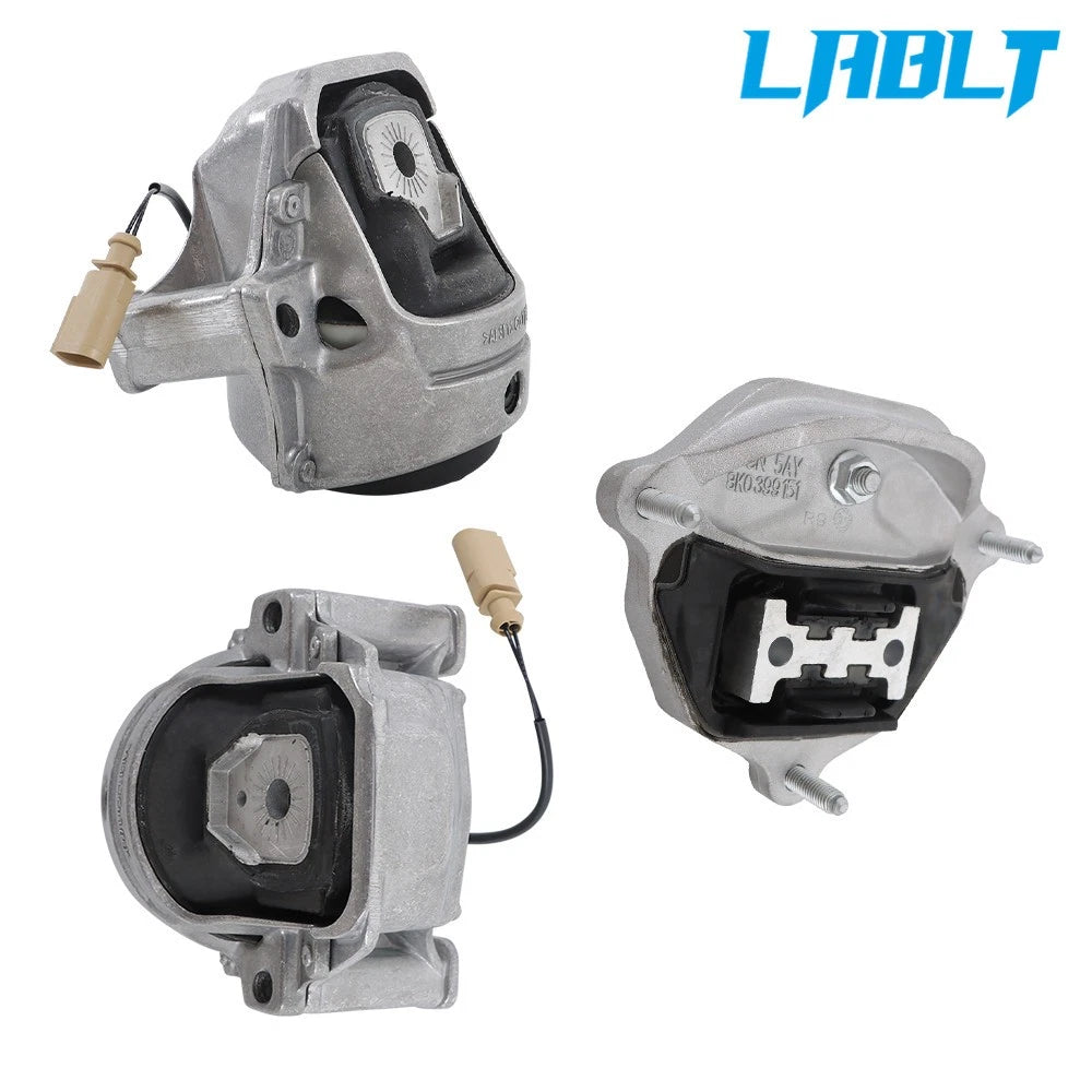 Set of 3 Engine Motor & Trans Mounts for Audi A4 A5 (2009–2016)