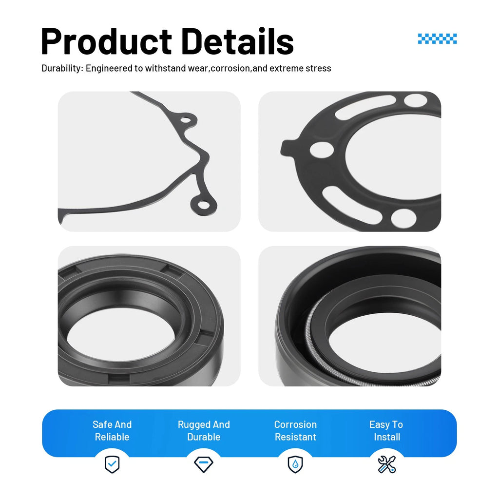 Complete Engine Gasket Oil Seal Kit for Honda CR80R CR80RB (1992–2002)