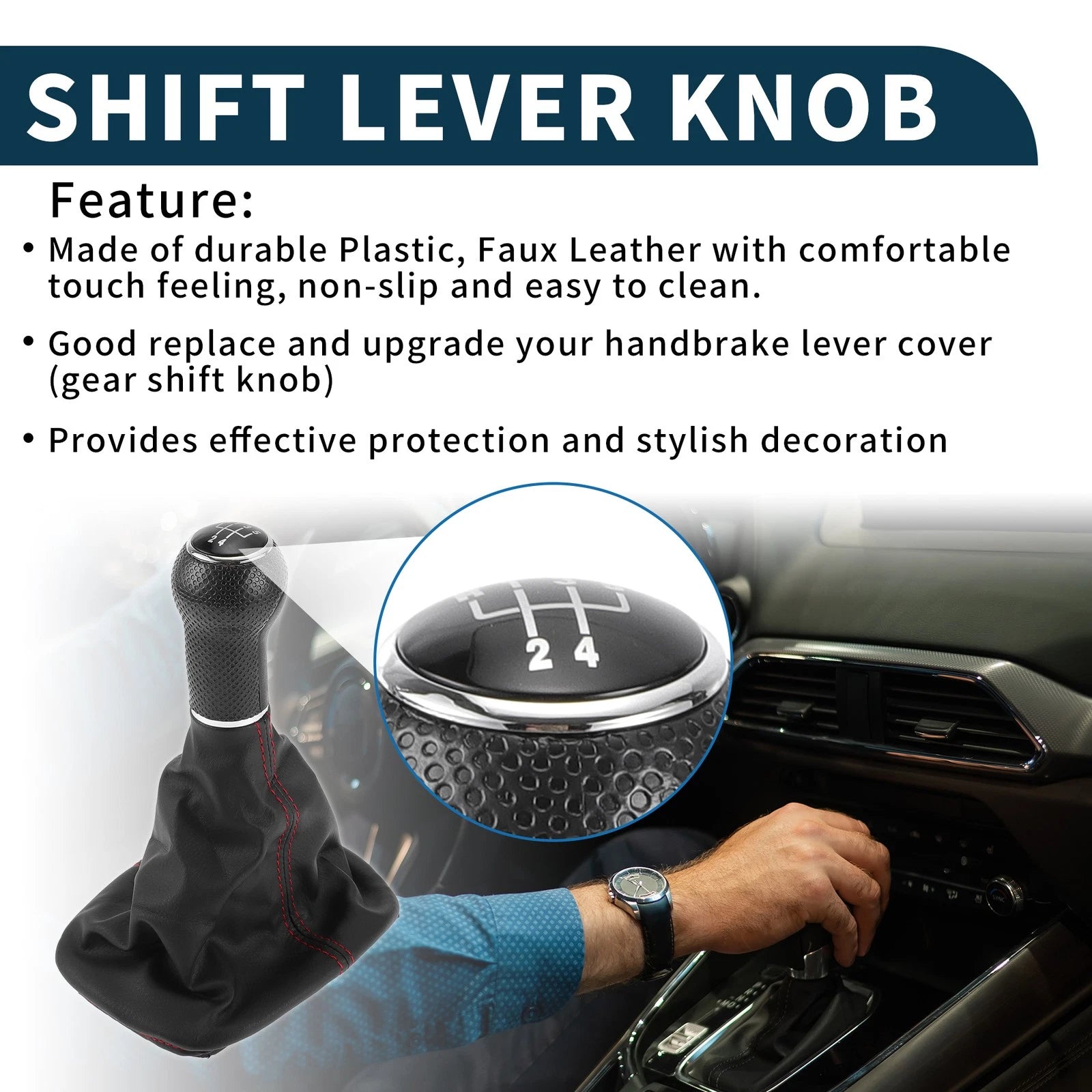 Gear Shift Knob With Cover for Volkswagen Golf Mk IV (1999–2006)