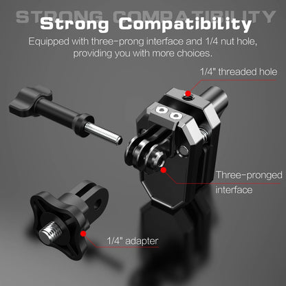 Clamp Mount for DJI Osmo 360 Cameras (Motorcycle)