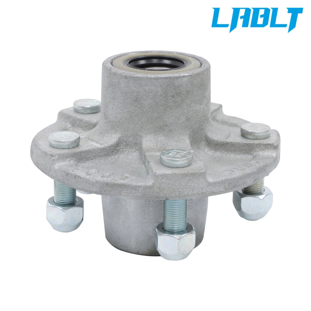 Set of 5 Pregreased Galvanized Trailer Hub Kit for 2000lb Axle (1")