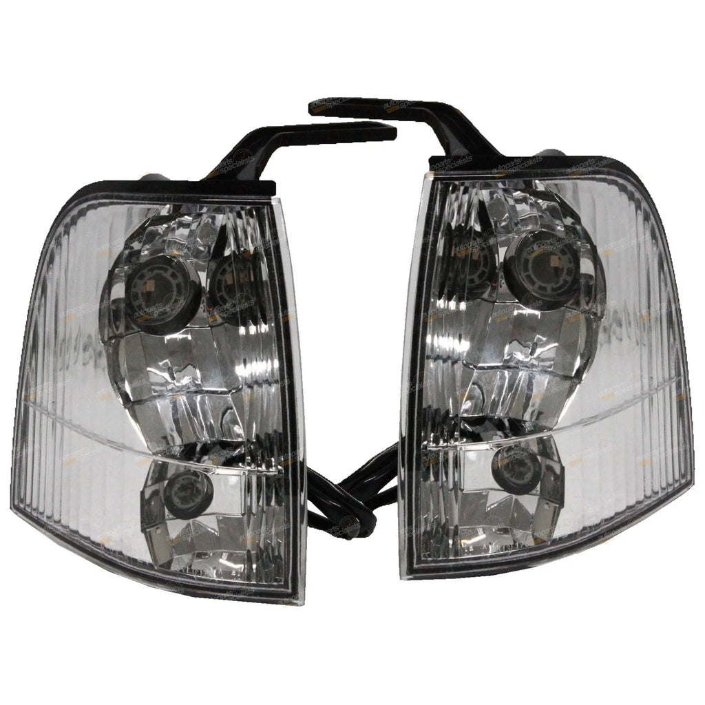 Clear Corner Indicator Lights Pair LH+RH for Ford Courier PG PH (2002–2006)