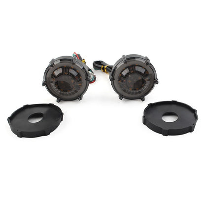 LED DRL Flashers Motorcycle Turn Signal Warning Light Universal