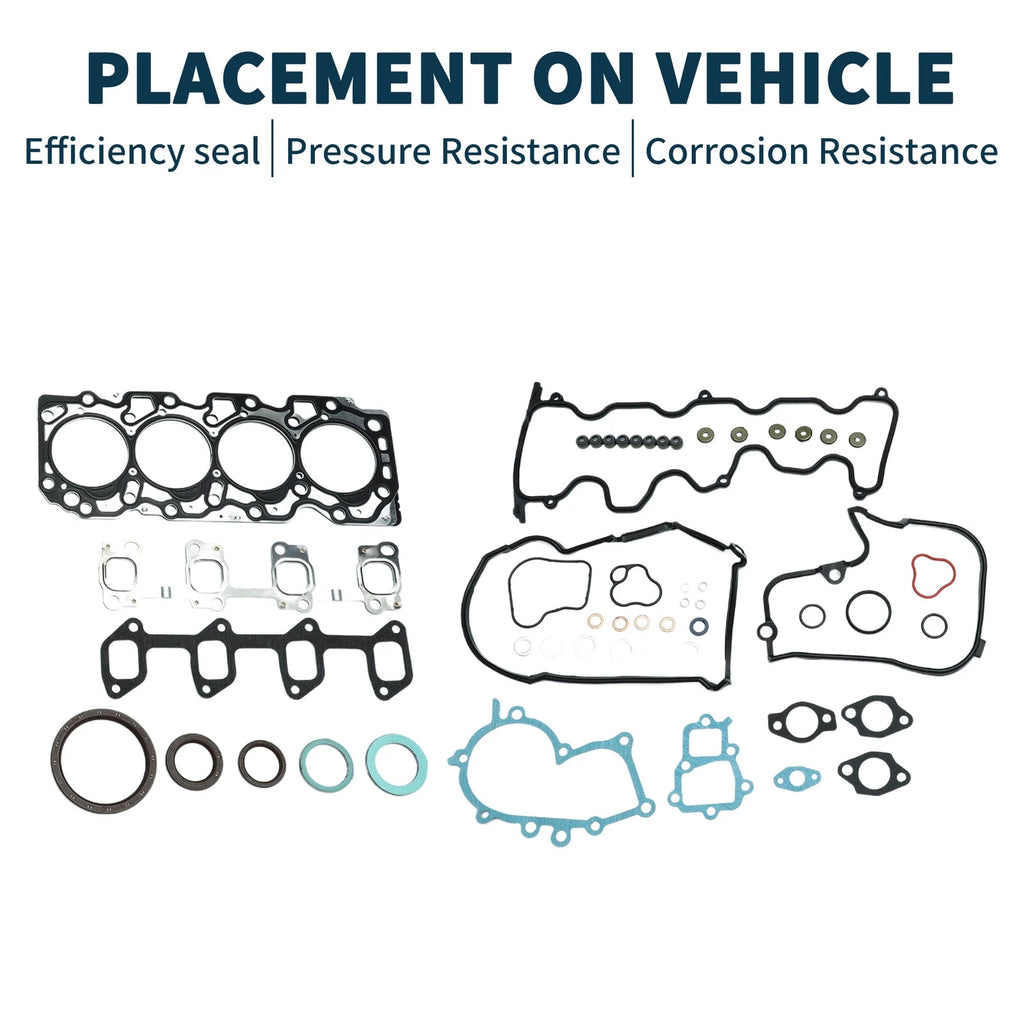 Cylinder Head Gasket Kit Replacement for Toyota 2C Engine (1980–1994)