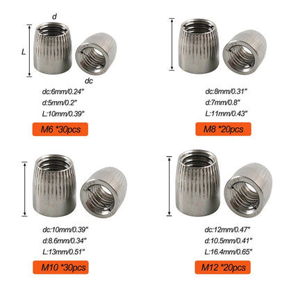 Stainless Steel Conical Screw Cap Tapered Cone Nut for
