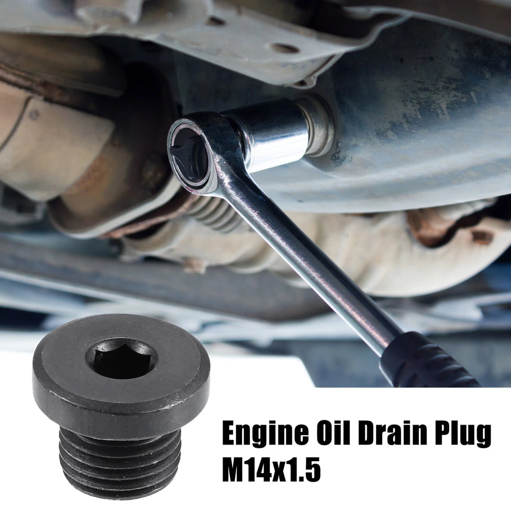 Engine Oil Drain Plug Screw M14x1.5 Steel Replacement for Audi A4 A6 (2008–2018)