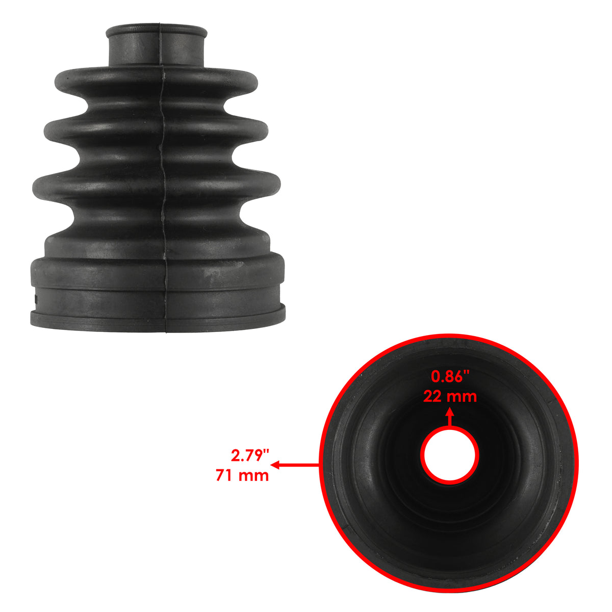 Rear Axle Inner CV Boot Kit for Kawasaki Brute Force 650 KVF650 4X4I 2006-2008