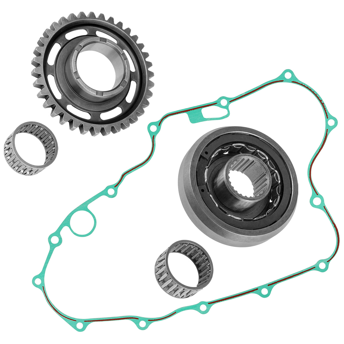 Starter Clutch and Driven Gear Kit with Gasket for Honda CRF450X (2005–2020)