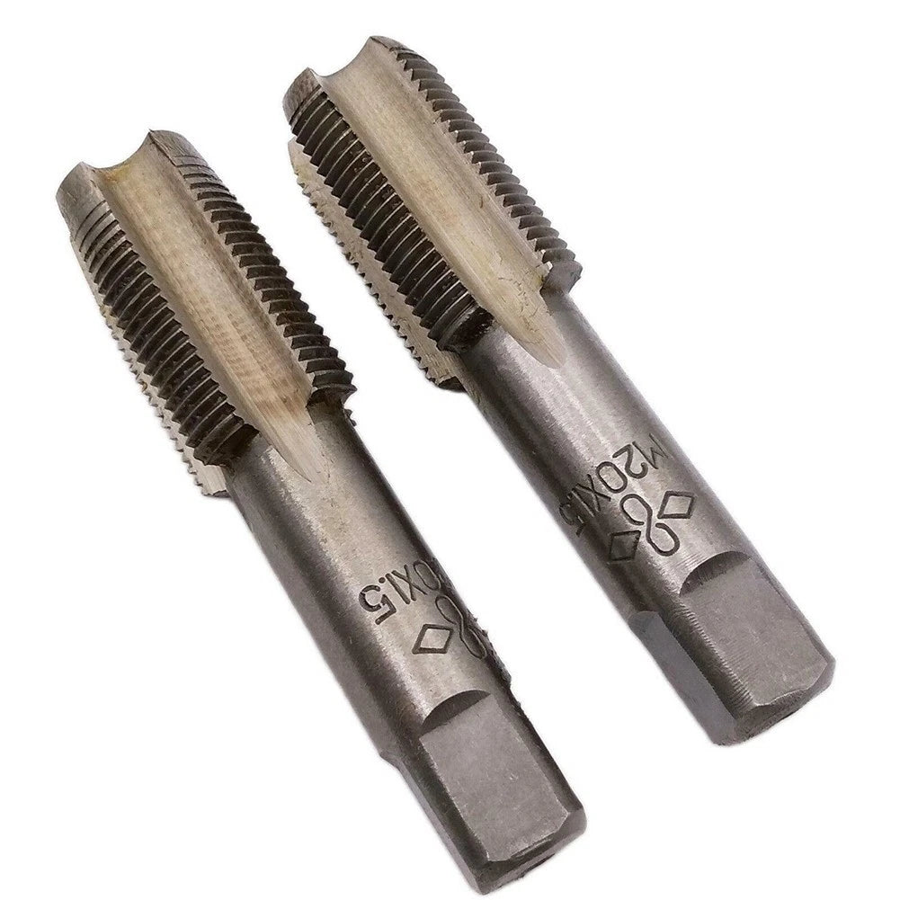 M20 x 1.5mm Metric Thread Hand Taps Set of 2 HSS Tapping 86mm