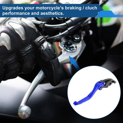 Adjustable Short Brake Clutch Levers 1 Pair for Honda CBR600RR (2003–2006) Blue