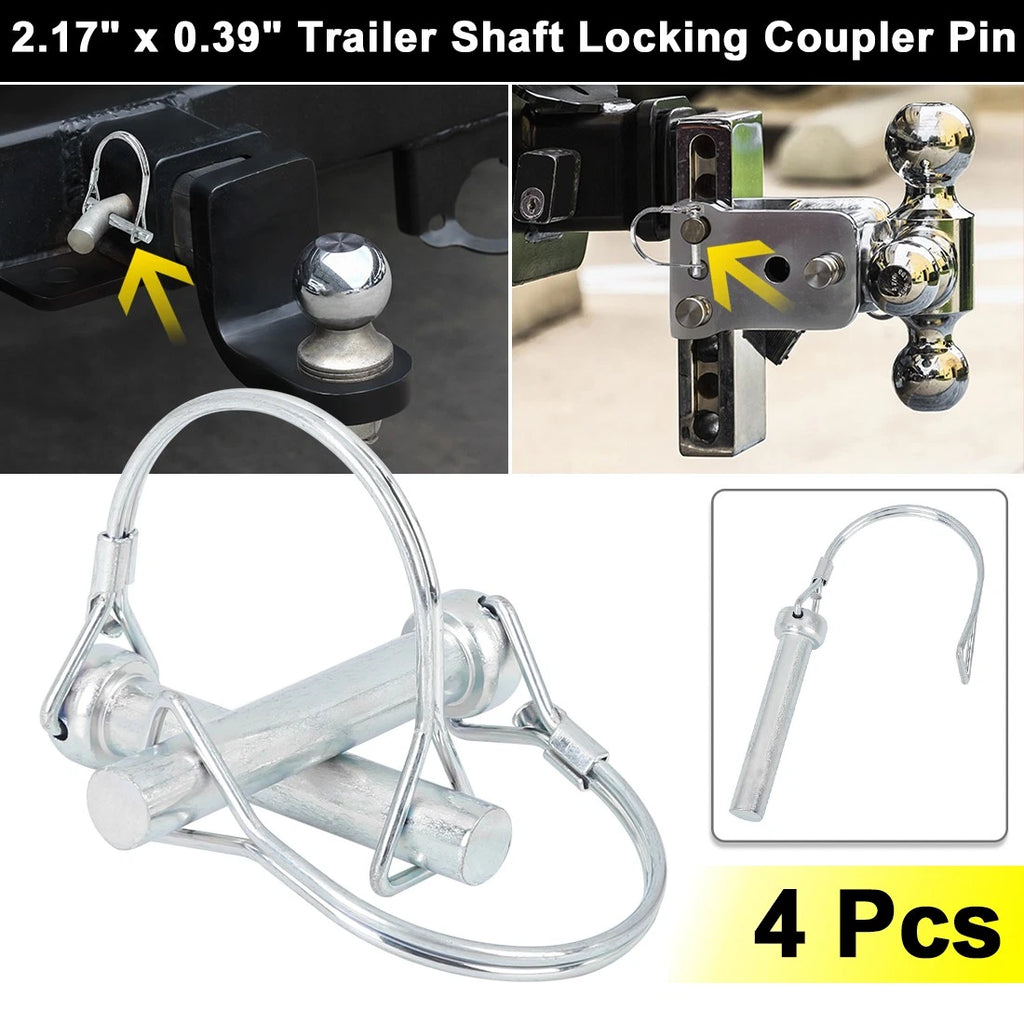 Trailer Shaft Locking Safety Coupler Pin D Shape 4pcs for Car Boat (2000–2025)