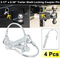 Trailer Shaft Locking Safety Coupler Pin D Shape 4pcs for Car Boat (2000–2025)