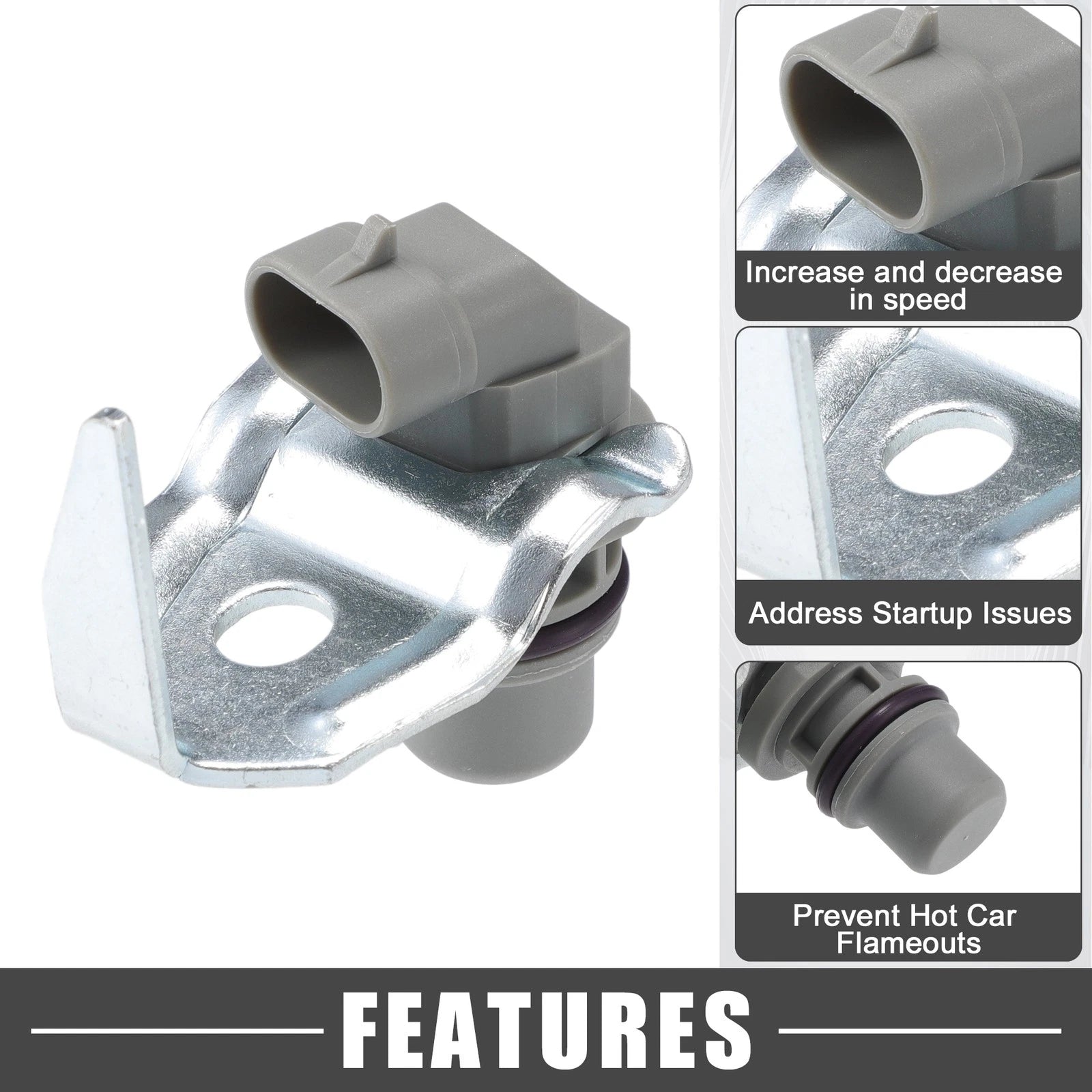 Camshaft Position Sensor for Ford E-350 7.3L (2008–2010) ABS Gray Silver