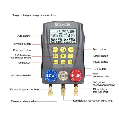 DY517 Refrigeration Pressure Tester with Vacuum Measurement