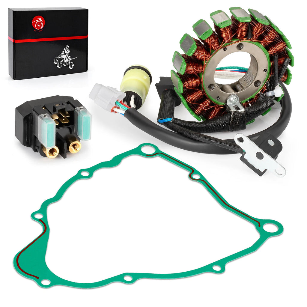 Stator & Starter Relay Solenoid with Gasket for Yamaha Bear Tracker 250 (2000–2007)