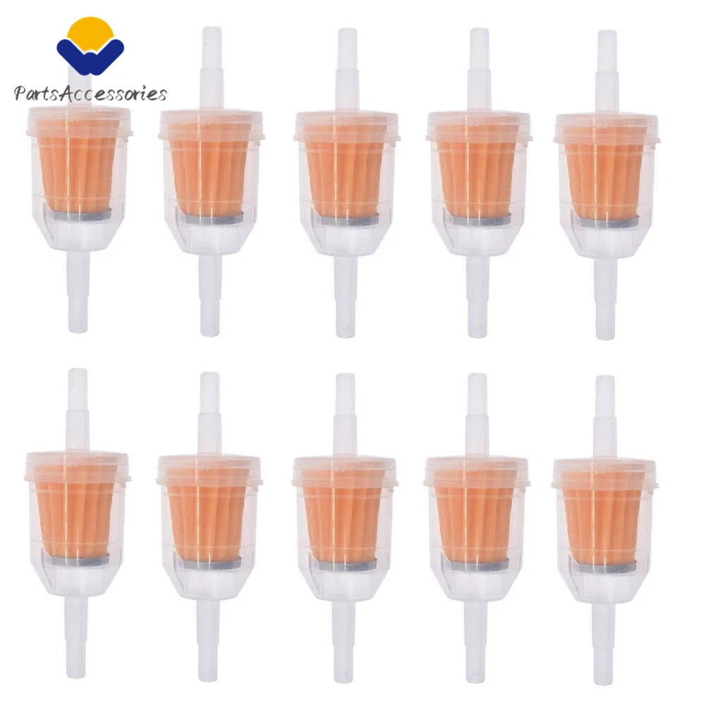10PCS Inline Gas Oil Fuel Filter for Small Engine (1/4'' 5/16'')