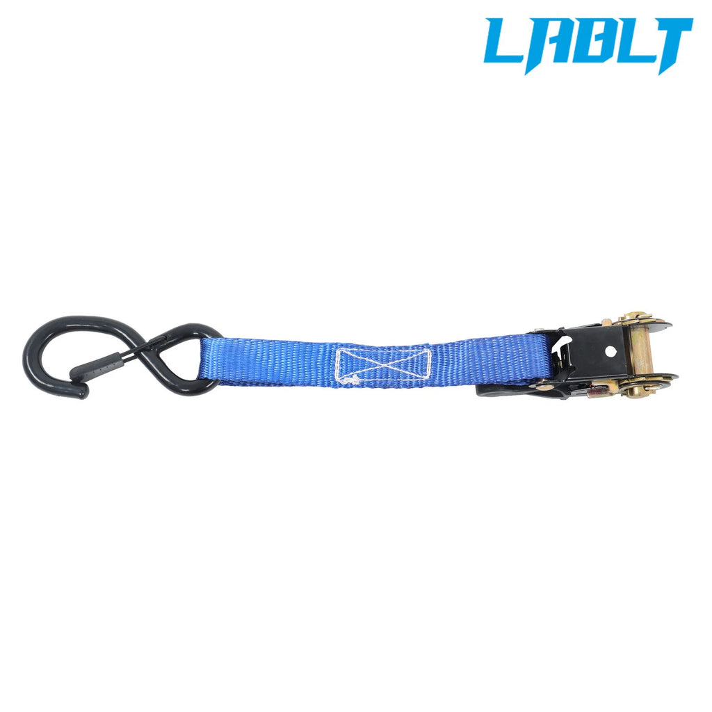 4X 1" × 15' Tie Downs Ratchet Straps 2200Lbs with S Hook for Universal Use