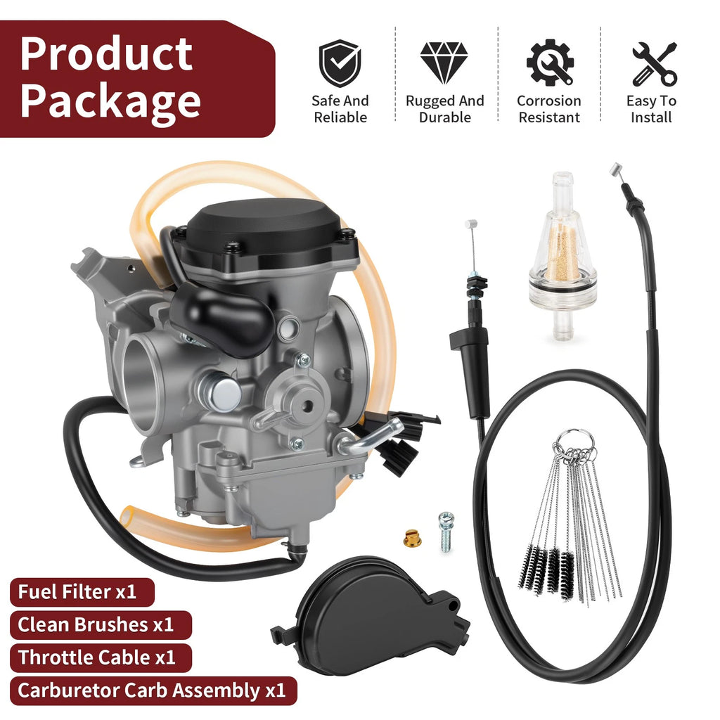Carburetor & Throttle Cable for Arctic Cat 650 H1 4x4 Auto SE (2005–2006)