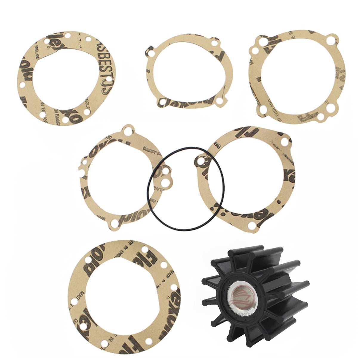 Impeller Kit for Sherwood 10615K, Sierra 18-3061, Crusader 20300, Oberdorfer 8922
