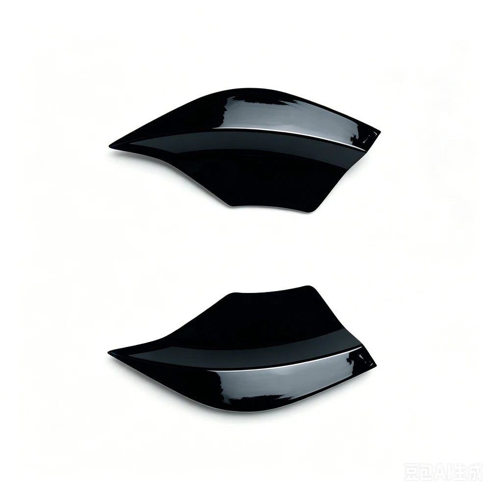 Rear Bumper Side Splitter Spats Gloss Black for Benz A-Class W176 (2012–2018)
